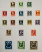 Germany stamps in Exeter album includes Bavaria, Weimar Republic, inflation issues and Third Reich