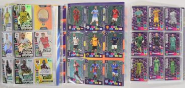 Panini Adrenalyn XL Premier League 2020/21 and 2021/2022 football trading card sets comprising