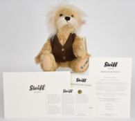 Steiff for Danbury Mint 'Einstein' teddy bear, limited edition 225/1905 with certificate of