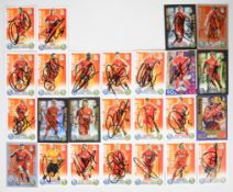 Twenty five Topps Match Attax signed Liverpool player cards to include Steven Gerrard, Fernado