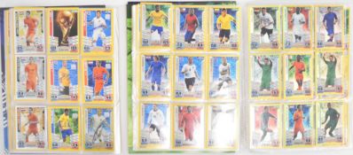 Topps Match Attax World Stars 2014 football trading cards appearing complete or near complete to