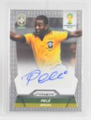 Panini Prizm World Cup 2014 Pele autograph/signature football trading card, S-PEL.