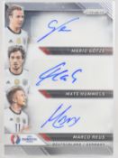 Panini Prizm Euro 2016 Mario Gotze, Mats Hummels and Marco Reus triple autograph/signature