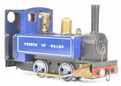 Mamod limited edition Prince of Wales live steam 32mm gauge 0-4-0 tank locomotive with twin