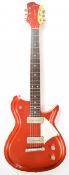 Fano RB6 'Alt De Facto' electric guitar in candy apple red aged/distressed finish, with rosewood