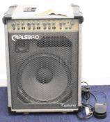 Carlsbro Cobra 90 keyboard combo amplifier with foot switch, power lead and instruction pamphlet,