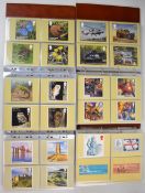 PHQ / stamp postcards collection in eleven Royal Mail postcard albums of mint PHQ cards, date