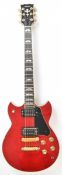 Yamaha SG 1000 electric guitar in cherry red finish with rosewood fretboard, pearlescent inlays,