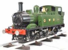 Silver Crest kit built 5 inch gauge GWR 14xx 0-4-2 tank locomotive, the silver soldered coal fired