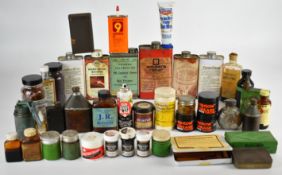 A collection of gunsmith's cleaning and restoration materials including Young's Celebrated .303