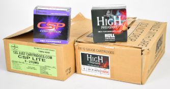 Three hundred and twenty five 12 bore shotgun cartridges including Just Cartridges CSP Competition