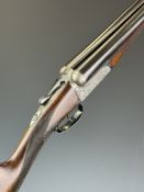 Webley & Scott 700 12 bore side by side ejector shotgun with named and engraved locks, engraved