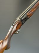 Miroku 12 bore over and under ejector shotgun with engraved locks, underside, trigger guard and