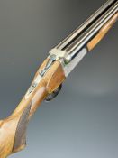 Gunmark Kestrel 10 bore side by side shotgun with engraved locks, underside, trigger guard, thumb