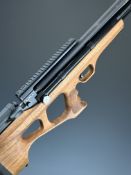 Benjamin Akela .177 PCP carbine air rifle with textured pistol grip,adjustable trigger and scope