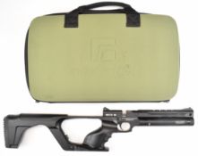 Reximex Mito W .177 PCP target air pistol/ rifle with removable stock, shaped and textured grip,