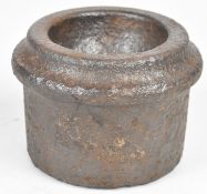 17th-18th century double ended cannonball mould, by repute from Chatham dockyard, overall diameter