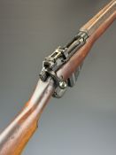 Lee-Enfield No 4 Mk I .410 shotgun converted from a .303 bolt-action service rifle with adjustable