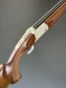 Yildiz SPZ ME 20 bore over and under ejector shotgun with engraved scenes of birds to the locks