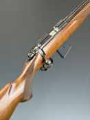 CZ 452-2E ZKM American .17 HMR bolt-action rifle with chequered semi-pistol grip, sling mounts,