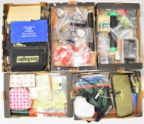 Very large collection of fishing tackle, mainly coarse / sea fishing including terminal tackle,