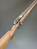 CZ 457 Royal .17 HMR bolt-action rifle with chequered semi-pistol grip and forend, raised cheek