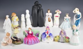 Fifteen Royal Doulton figures including Ballet Shoes, Lori, Wood Nymph, Sweet and Twenty HN1589,