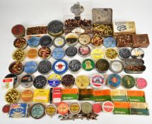 A large collection of percussion caps, blank cartridges and air rifle/ pistol pellets. PLEASE NOTE