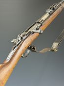 Mauser 11mm Gras 1871/84 pattern bolt-action rifle stamped 'D G Mod 71/84', 'FW' and 'Spandau' below