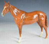 Beswick racehorse in chestnut colourway, H21cm