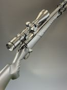 Sako P04R .17 HMR bolt-action rifle with composite stock, semi-pistol grip, sling mounts,