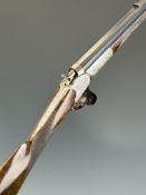 Holland & Holland .360 No.5 rook rifle with engraved action, scrolling push forwards underlever,