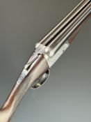 Webley & Scott 700 12 bore side by side ejector shotgun with named and engraved locks, engraved
