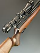 Air Arms S300 .177 PCP air rifle with chequered semi-pistol grip and forend, raised cheek piece,