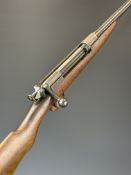 BSA .410 bolt action service shotgun with named and monogrammed 23 inch barrel, overall length 107.