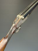 Stephen Grant & Sons 12 bore sidelock side by side ejector shotgun with scrolling engraving to the