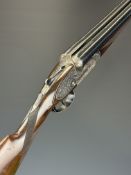 Victor Sarasqueta 12 bore side by side sidelock ejector shotgun with named and engraved locks,