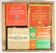 One hundred 12 and 10 bore shotgun cartridges including Eley Grand Prix, Three Crowns and Eley-