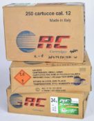 Seven hundred and fifty 12 bore RC Steel High Performance Atomic Line 34g shotgun cartridges, all