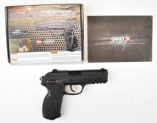 Gamo PT-85 Blowback .177 CO2 air pistol with chequered composite grip and fixedsights, serial number