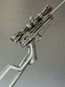 Crosman 2250B .22 CO2 air rifle with textured pistol grip, composite skeleton stock and Simons