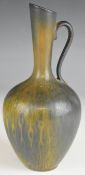 Gunnur Nylund for Rorstand Swedish studio pottery ewer, signed to base, H24cm