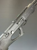 Reximex Regime .25 PCP air rifle with composite stock, textured grip and forend, two 14 shot