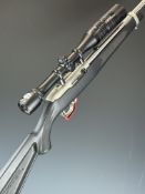 Ruger Model 10/22 .22 semi-automatic rifle with named composite stock, chequered semi-pistol grip,