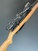Daisy Power Line 953 .177 under-lever air rifle with semi-pistol grip and Richter Optik 3-9x50 A0E