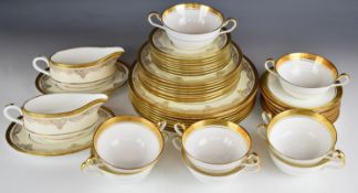 Collection of Aynsley dinnerware decorated in the Trafalgar and Argosy patterns, approximately forty