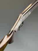 John Dickson style .410 shotgun converted from a .300 rook rifle with engraved action and push