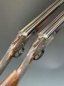 Pair of Pedro Arrizabalaga for J Roberts & Son 12 bore assisted-opening sidelock side by side