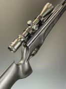 BSA Lightning .22 air rifle with composite stock, textured semi-pistol grip and forend, raised cheek