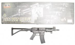 ICS Colt Assault Rifle Series A1 electric airsoft rifle, serial number C2700111, in original box